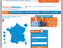 Tablet Screenshot of portailmaison.com